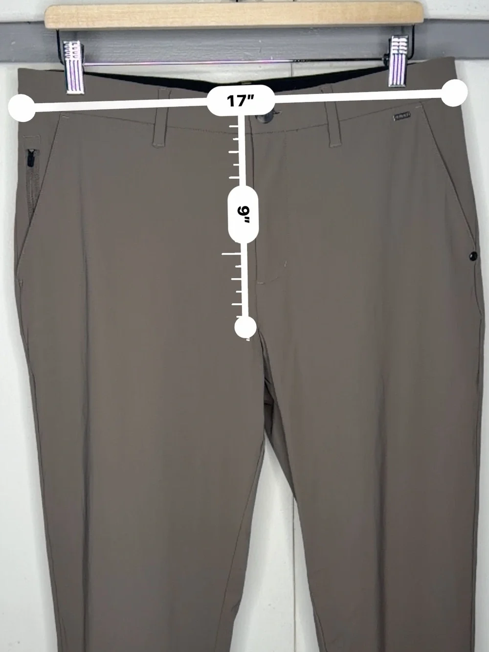 Vuori Pants Mens 32 Grey Chino Fleet Preppy Performance Golf Active Classic V489